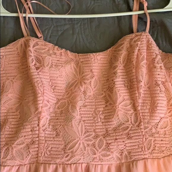 Blush Pink Knee length dress Size 11 - Picture 3 of 5